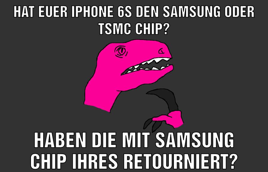 Hat euer iPhone 6s den Samsung oder Tsmc Chip? Haben die mit Samsung Chip ihres retourniert?