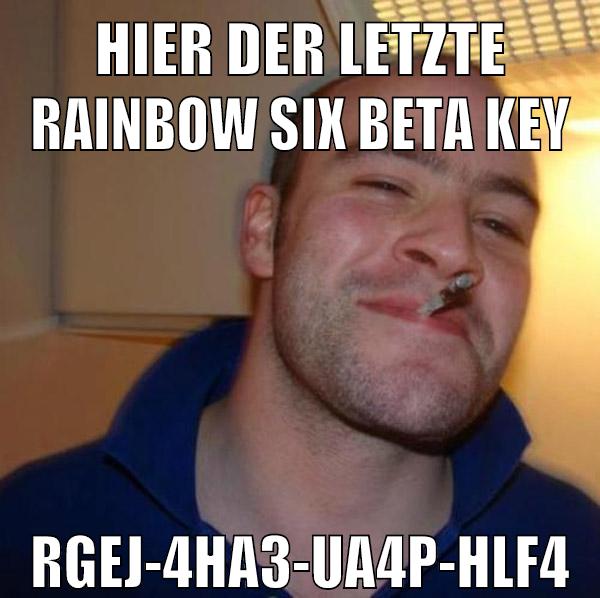 hier der letzte rainbow six beta key RGEJ-4HA3-UA4P-HLF4