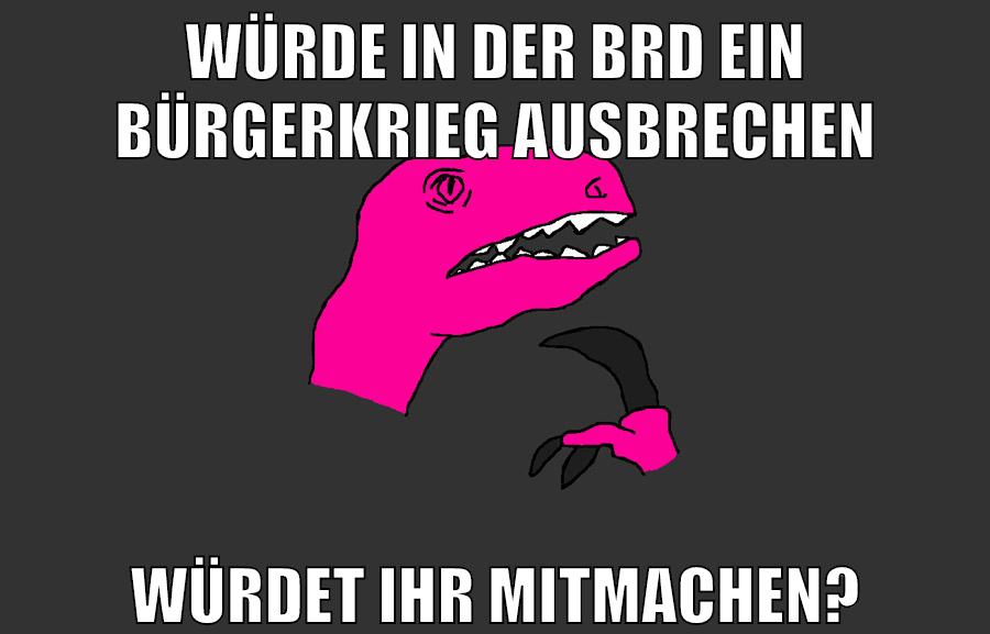 würde in der brd ein bürgerkrieg ausbrechen würdet ihr mitmachen?