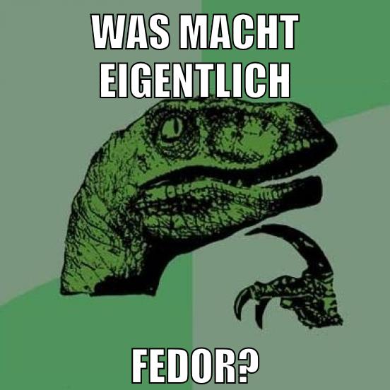 was macht eigentlich fedor?
