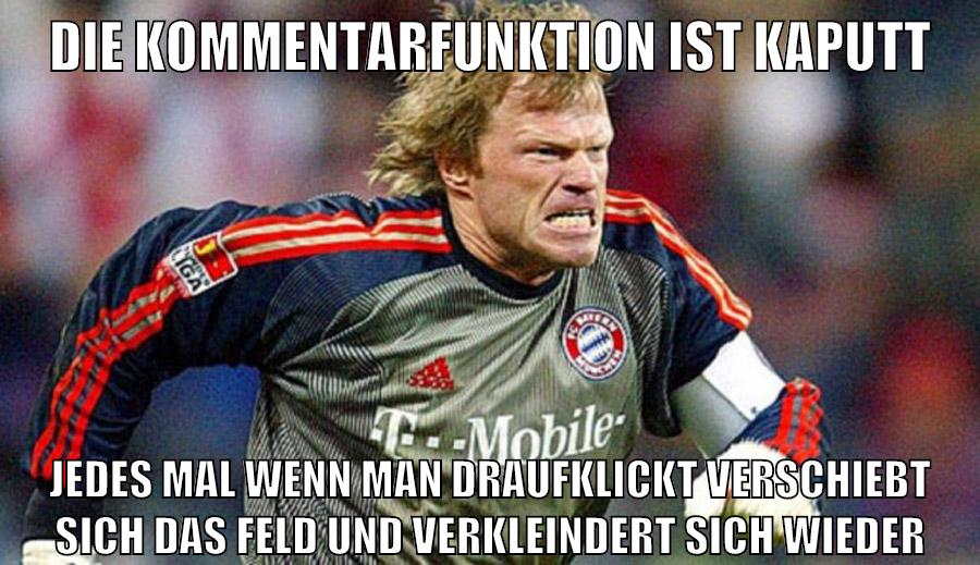 die kommentarfunktion ist kaputt jedes mal wenn man draufklickt verschiebt sich das feld und verkleindert sich wieder