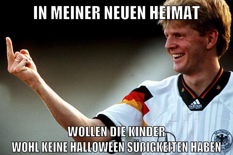 in meiner neuen heimat wollen die kinder wohl keine halloween süßigkeiten haben