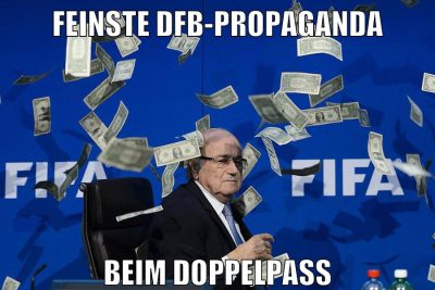 feinste dfb-propaganda beim doppelpass