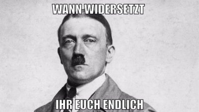wann widersetzt ihr euch endlich