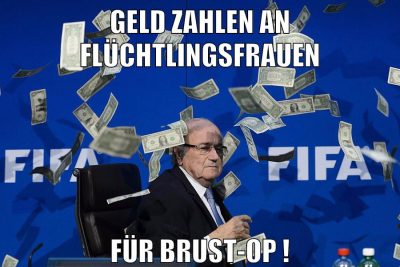 geld zahlen an flüchtlingsfrauen FÜR BRUST-OP !