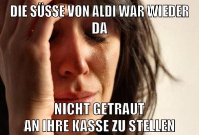 die süße von aldi war wieder da nicht getraut an ihre kasse zu stellen