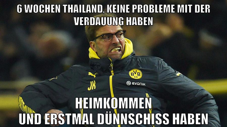 6 wochen thailand, keine probleme mit der verdauung haben heimkommen und erstmal dünnschiss haben