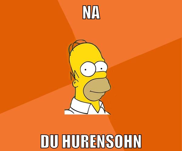 na du hurensohn