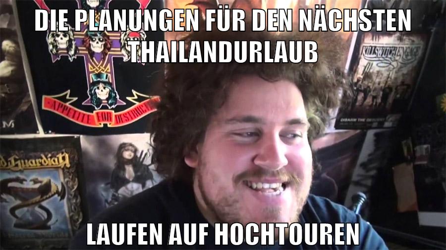 die planungen für den nächsten thailandurlaub laufen auf hochtouren