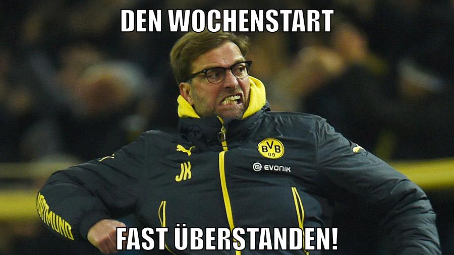 Den Wochenstart fast überstanden!