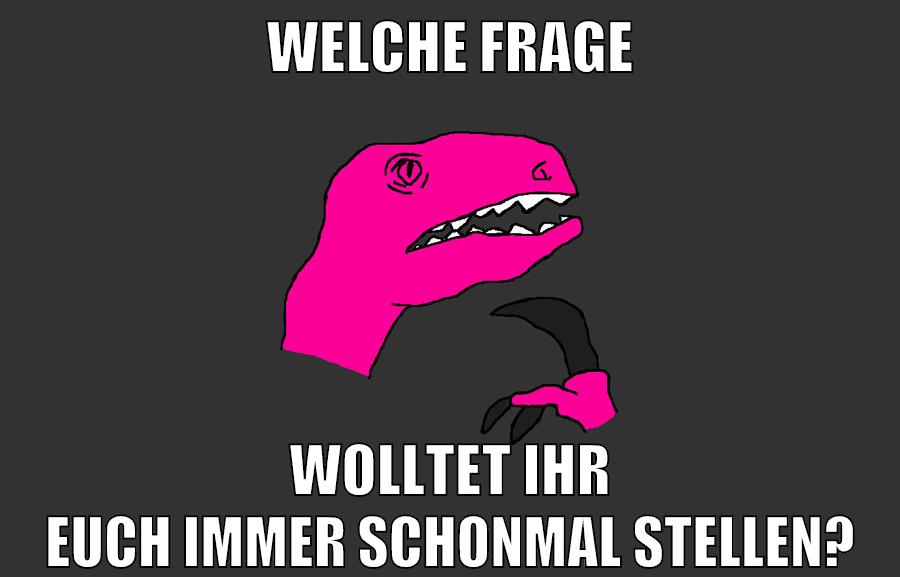welche frage wolltet ihr euch immer schonmal stellen?