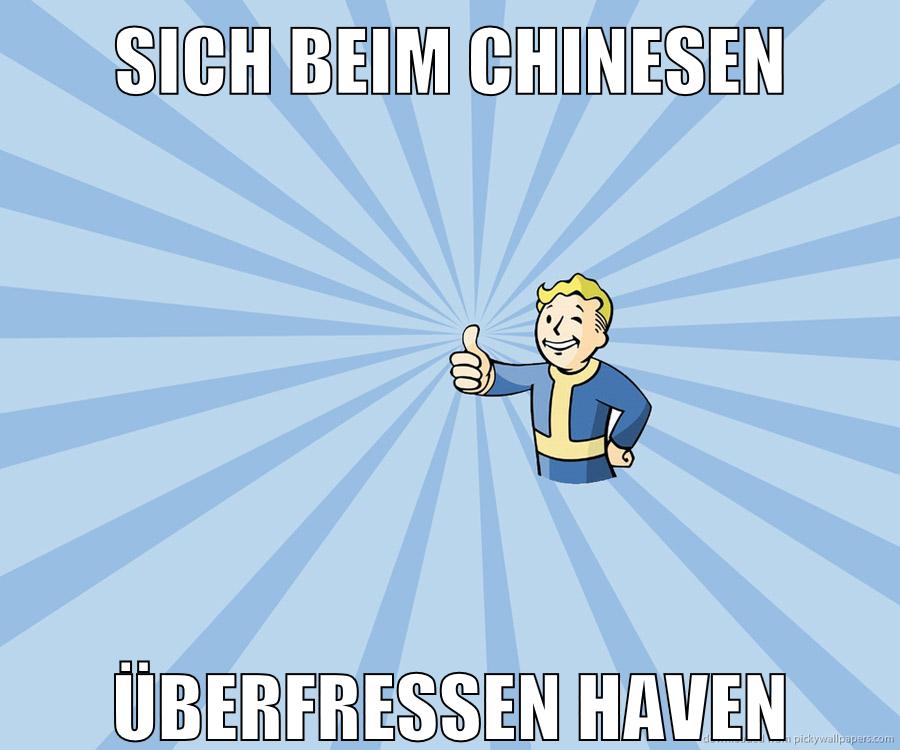 sich beim chinesen überfressen haven