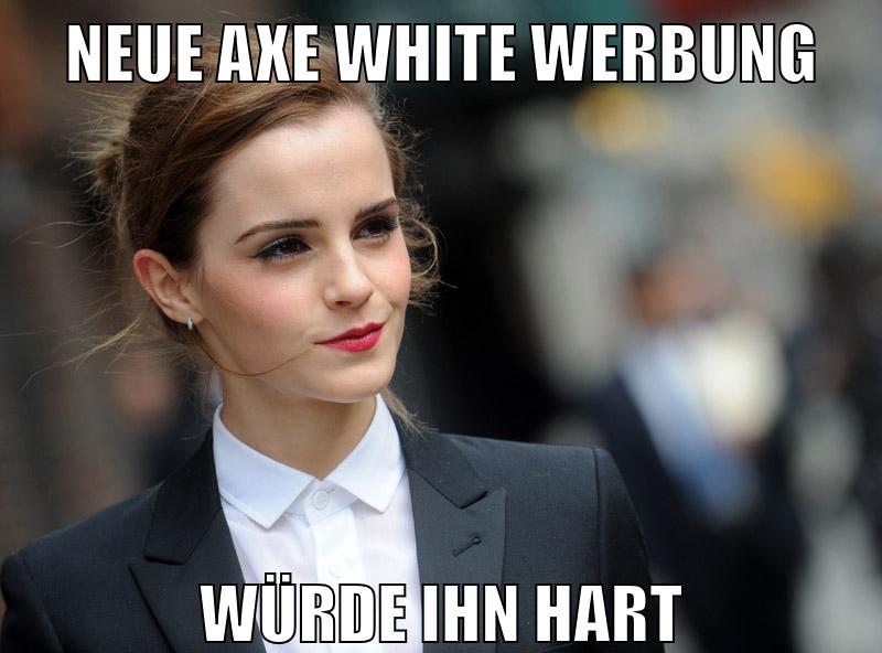 neue axe white werbung würde ihn hart