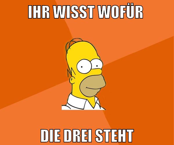 ihr wisst wofür die drei steht