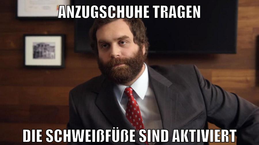 anzugschuhe tragen die schweißfüße sind aktiviert