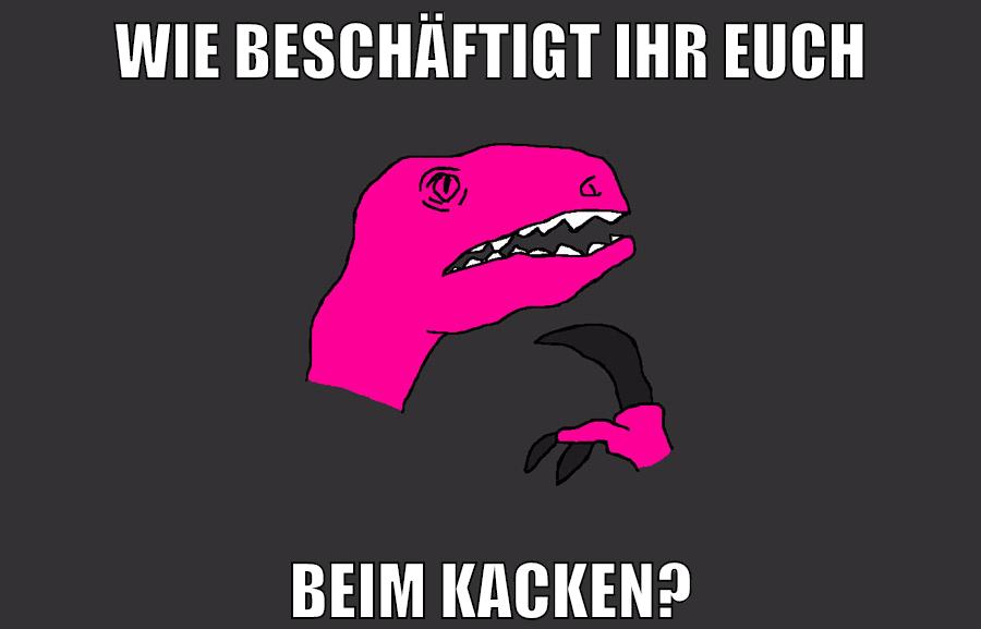 wie beschäftigt ihr euch beim kacken?