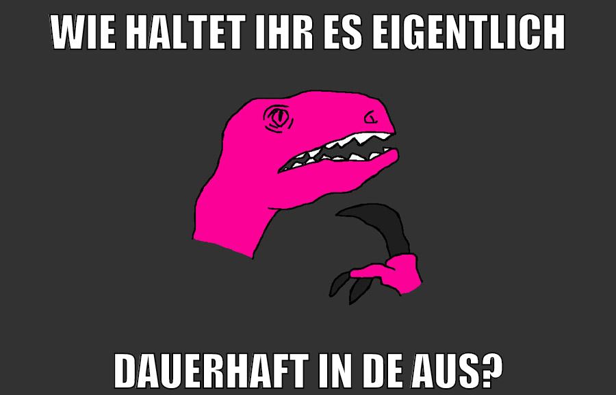 wie haltet ihr es eigentlich dauerhaft in de aus?