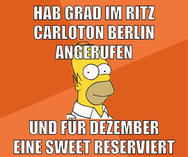 hab grad im ritz carloton berlin angerufen und für dezember eine sweet reserviert