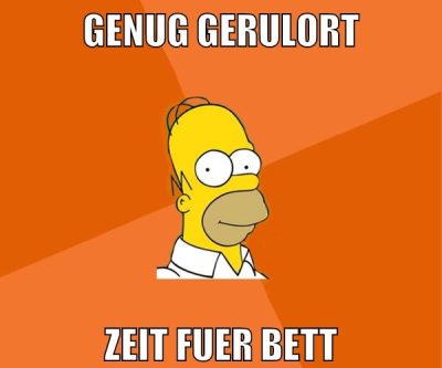 genug gerulort zeit fuer bett