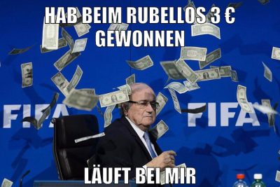 hab beim rubellos 3 € gewonnen Läuft bei mir