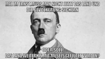 mal im ernst,muß man nicht jetzt das land und die bevölkerung sichern oder soll das land weiterhin mit musels geflutet werden?