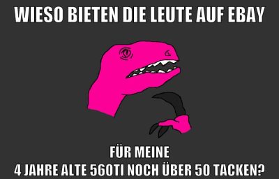 wieso bieten die leute auf ebay für meine 4 jahre alte 560Ti noch über 50 tacken?
