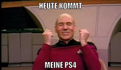 heute kommt meine ps4