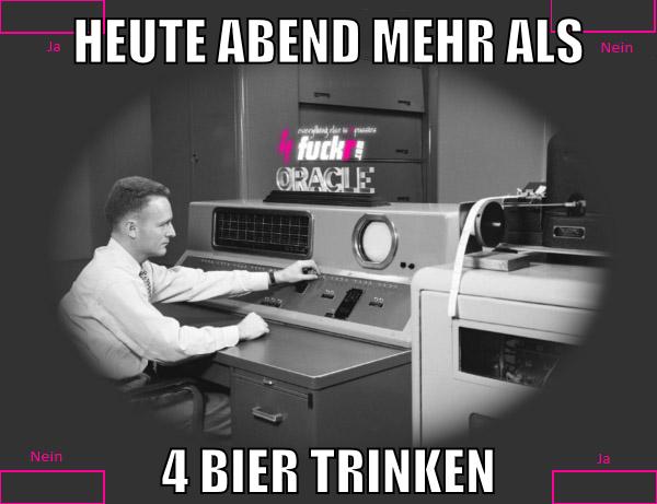 Heute abend mehr als 4 bier trinken