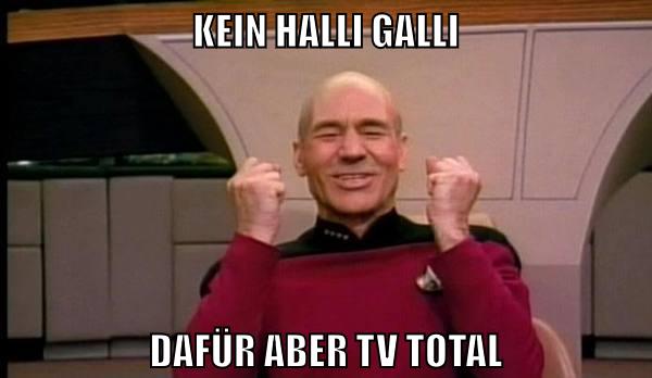 Kein Halli Galli dafür aber tv total