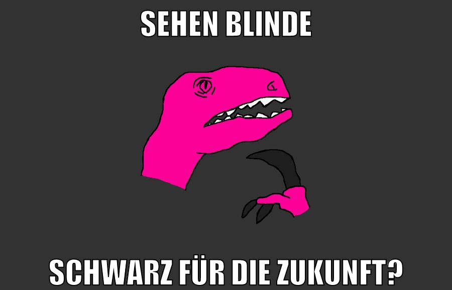 sehen blinde schwarz für die zukunft?