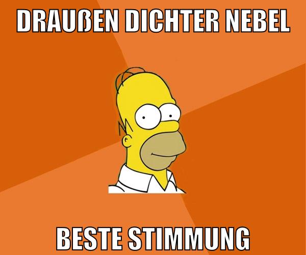 draußen dichter nebel beste stimmung