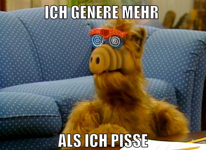 als ich pisse