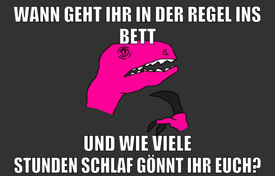 wann geht ihr in der regel ins bett und wie viele stunden schlaf gönnt ihr euch?
