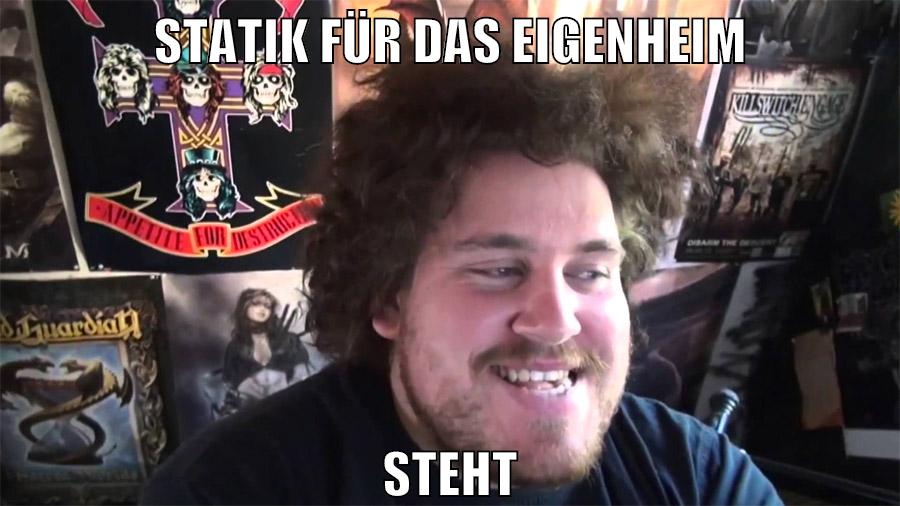 Statik für das eigenheim steht