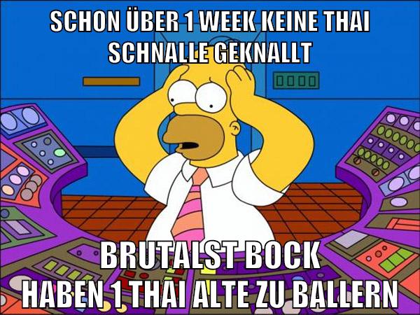 schon über 1 week keine thai schnalle geknallt brutalst bock haben 1 thai alte zu ballern