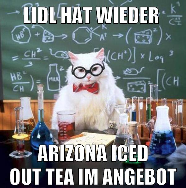Lidl hat wieder arizona iced out tea im angebot