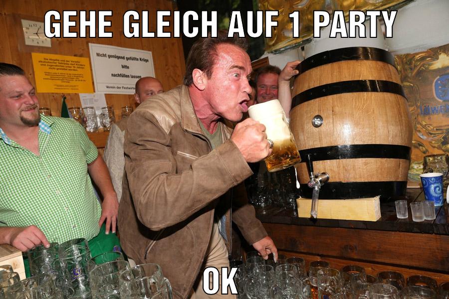 Gehe gleich auf 1 Party Ok