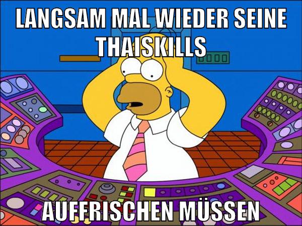 langsam mal wieder seine thaiskills auffrischen müssen