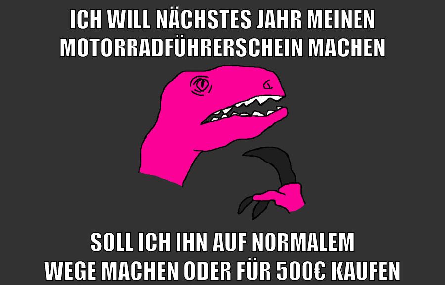 ich will nächstes jahr meinen motorradführerschein machen soll ich ihn auf normalem wege machen oder für 500€ kaufen