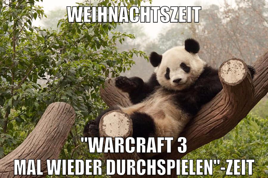 weihnachtszeit "warcraft 3 mal wieder durchspielen"-Zeit