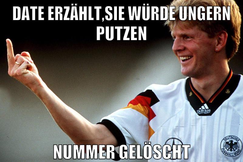 date erzählt,sie würde ungern putzen nummer gelöscht