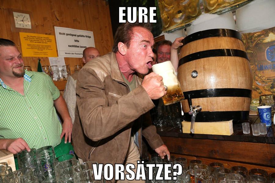 eure vorsätze?