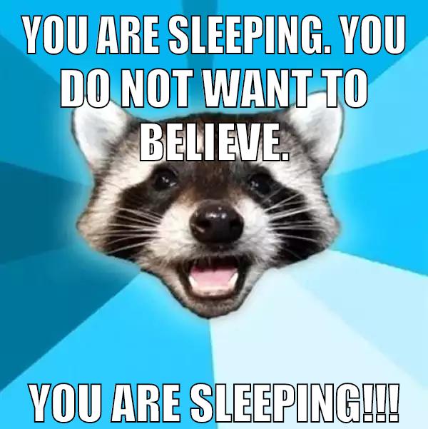 You are sleeping. you do not want to believe. you are sleeping!!!