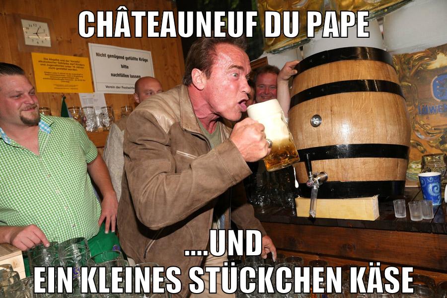 Châteauneuf du Pape ....und ein kleines Stückchen Käse
