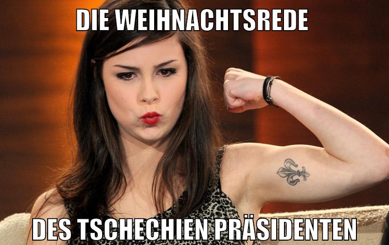 die weihnachtsrede des Tschechien Präsidenten
