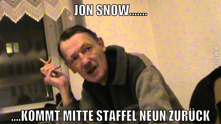 jon snow....... ....kommt mitte staffel neun zurück