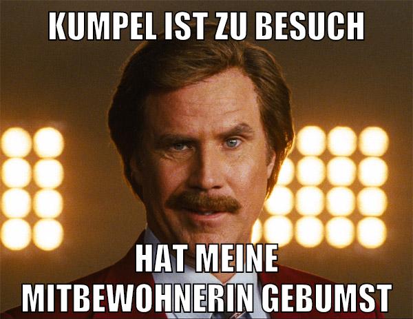 Kumpel ist zu besuch hat meine Mitbewohnerin gebumst