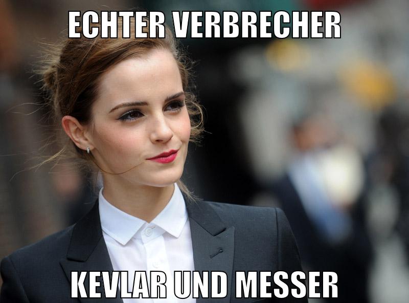 echter verbrecher kevlar und messer