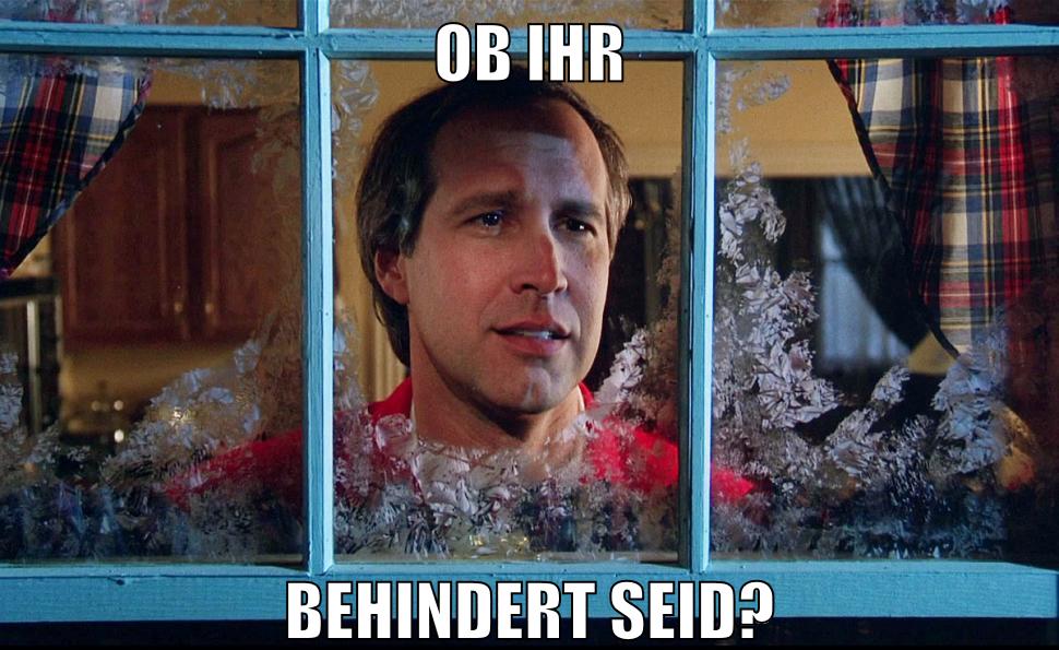 ob ihr behindert seid?