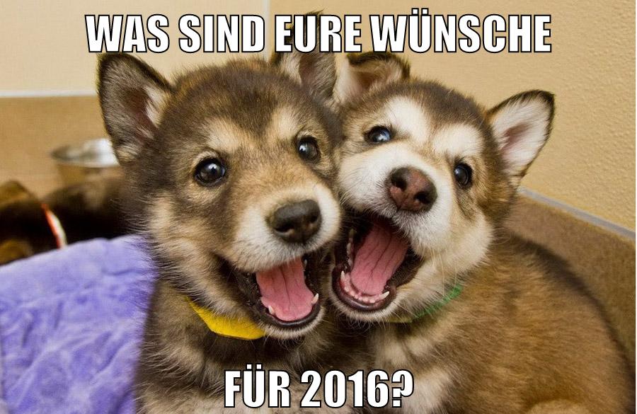 Was sind eure Wünsche für 2016?